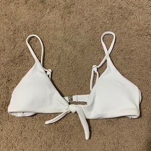 Never worn white bikini top